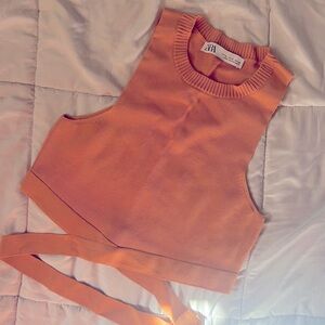 Zara knit crop tank